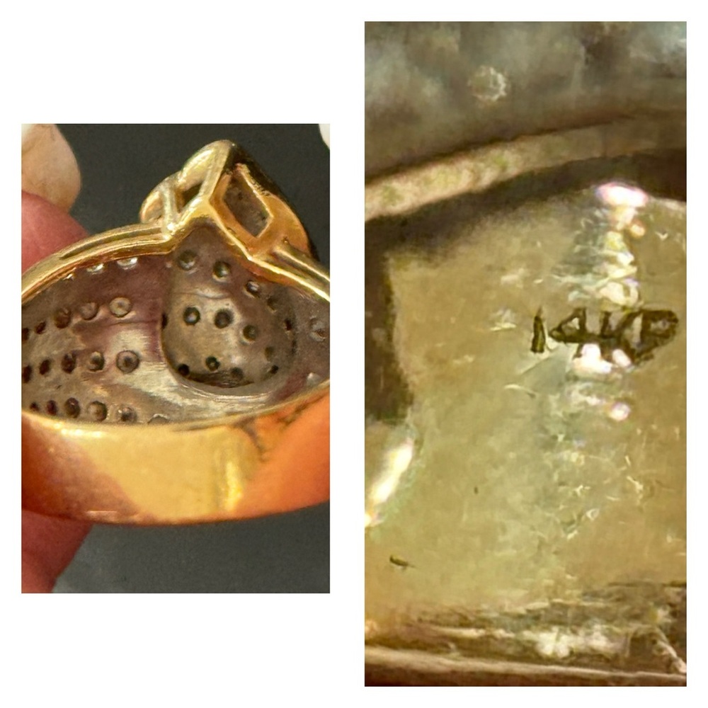 1.3ct Diamond Ring in 14k Heavy Yellow Gold Size 10 - Picture 5 of 9